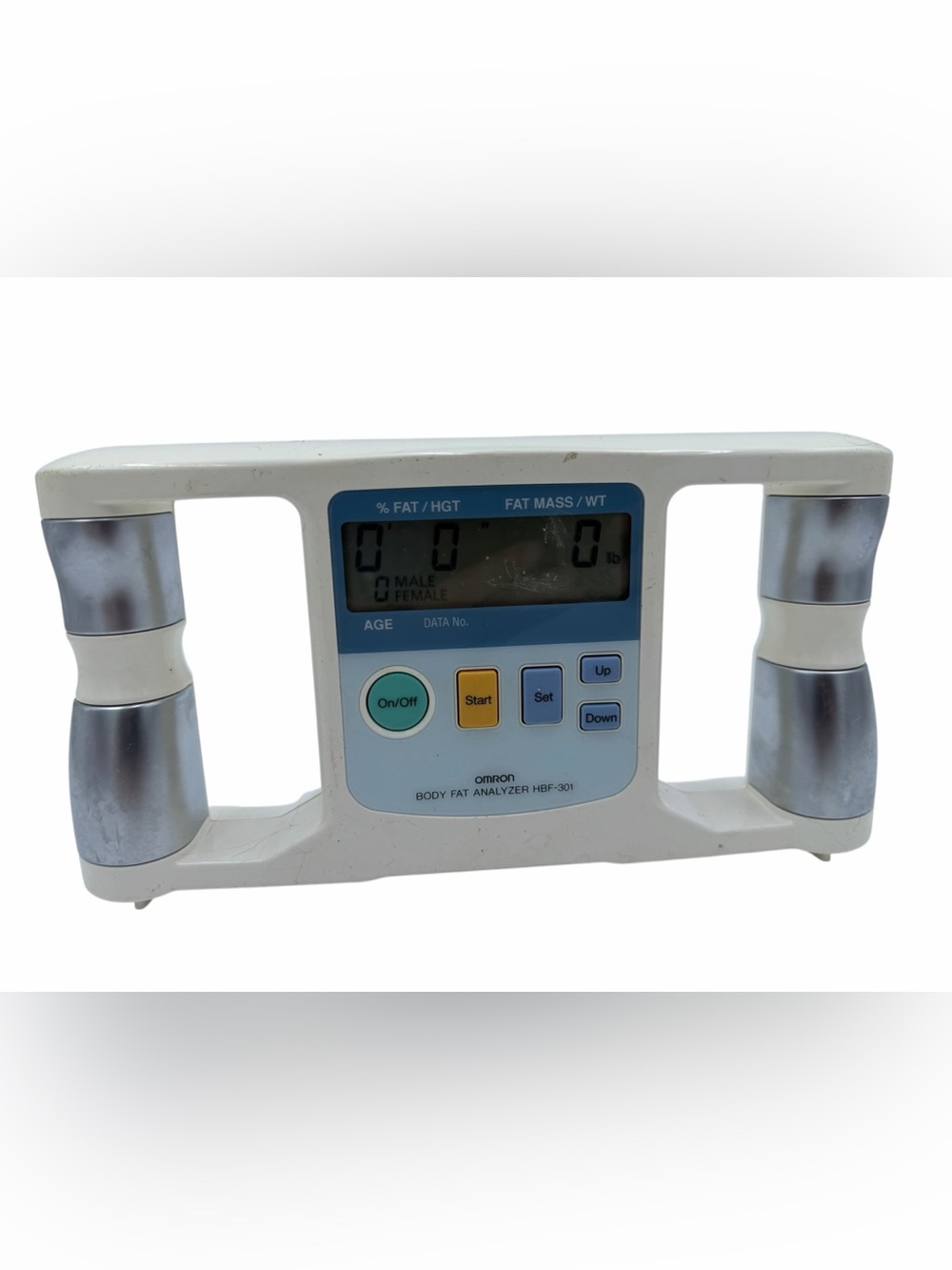 Omron HBF-301 Body Fat Analyzer Monitor Handheld Body Logic Fat Loss Tool BMI.